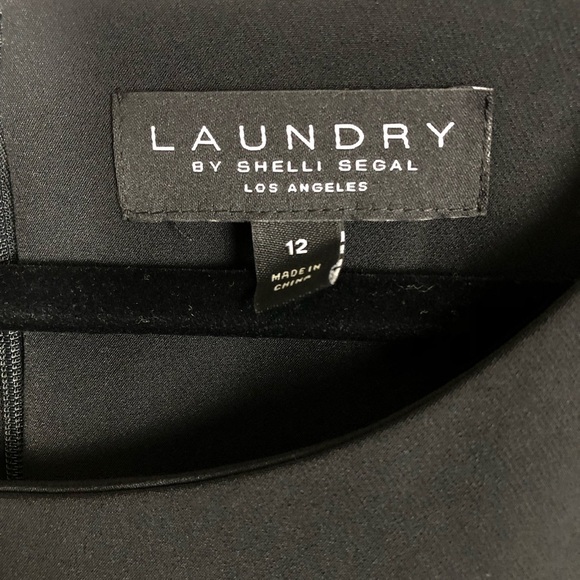 Laundry Black Mini Cocktail Party Dress Size 12 - Picture 6 of 9
